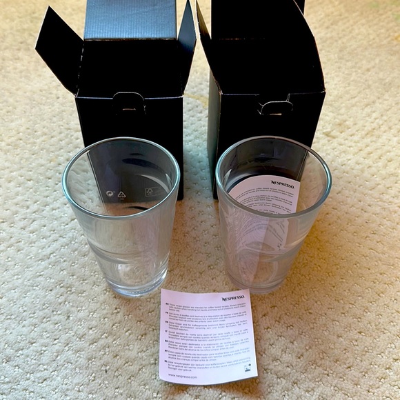 Nespresso Kitchen Nwt 2 Nespresso Recipe Glasses Poshmark